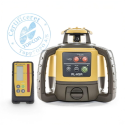 Topcon RL-H5A rotationslaser med modtager og certifikat.