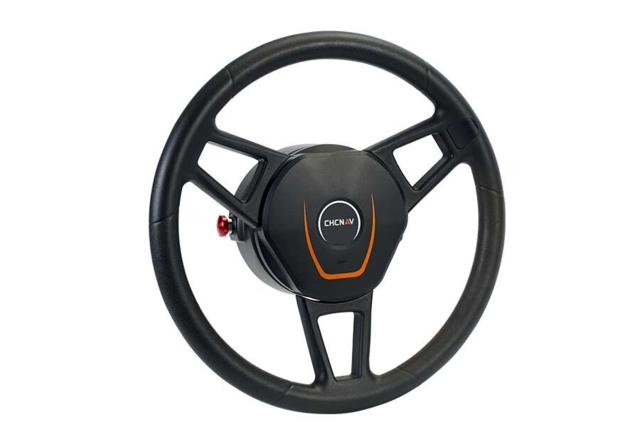 RTK autostyring med motoriseret rat.